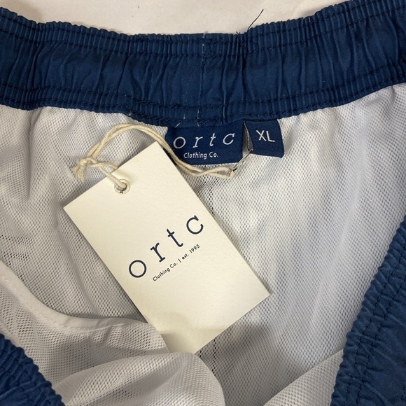 ORTC Manly Navy Stripe Swim Trunks Blue & White Size XL (36) NWT - Picture 6 of 7